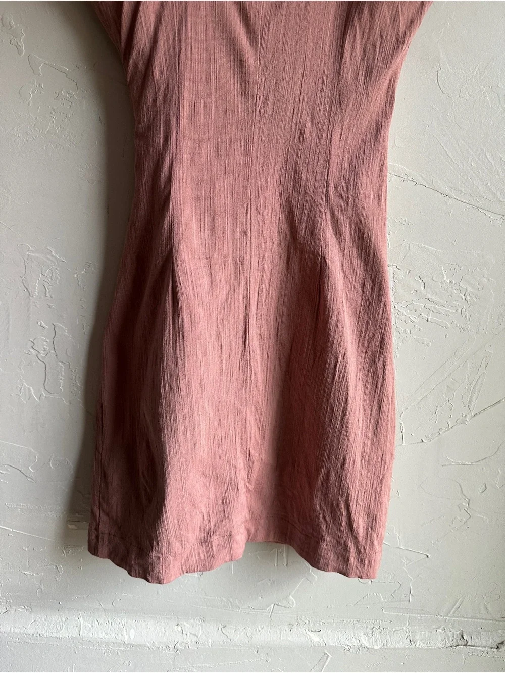 Free People Intimately Mauve Asymmetrical Button Mini Dress Boho Fairycore XS